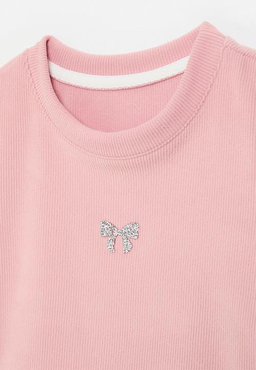 Pop Candy - Bow print tee - pink