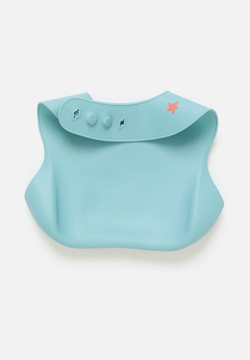 Pop Candy - Printed silicone bib - blue