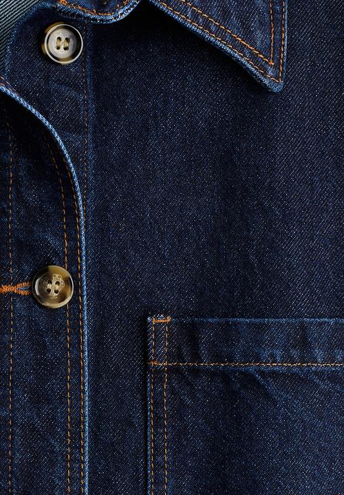 H&M - Loose-fit shacket - dark denim blue 