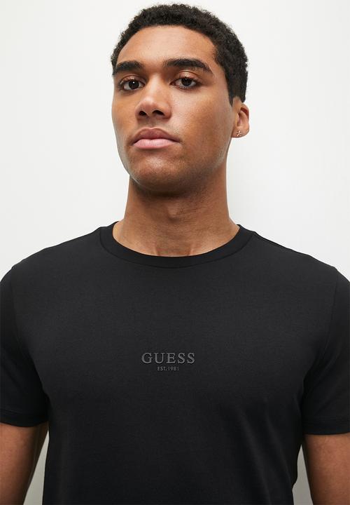 GUESS - Aidy cn short sleeve tee - jet black 