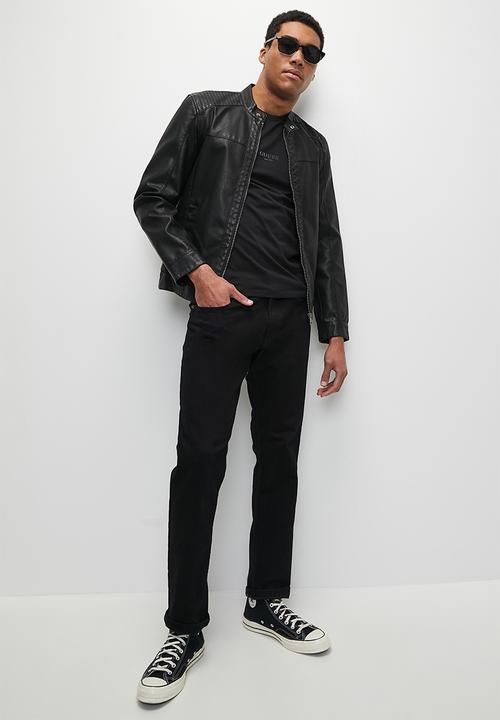 GUESS - Aidy cn short sleeve tee - jet black 