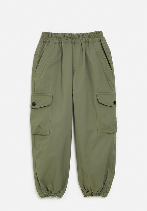 Pop Candy - Utility pants -green