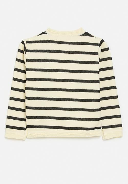 Pop Candy - Striped cardigan - black & white