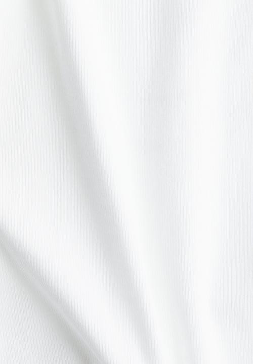 H&M - Ribbed top - white