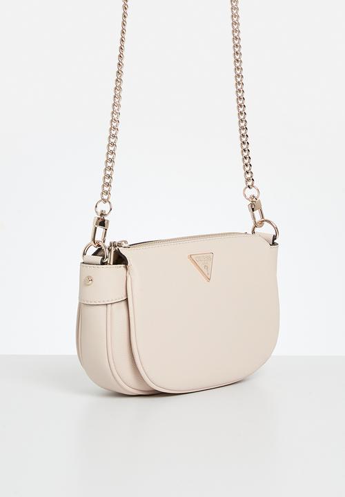 GUESS - Fedora shoulder bag - bone