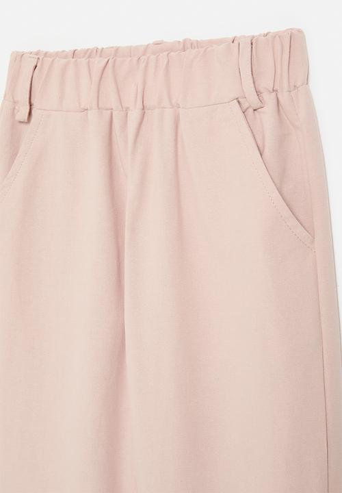 Pop Candy - Paperbag waist pants-pink