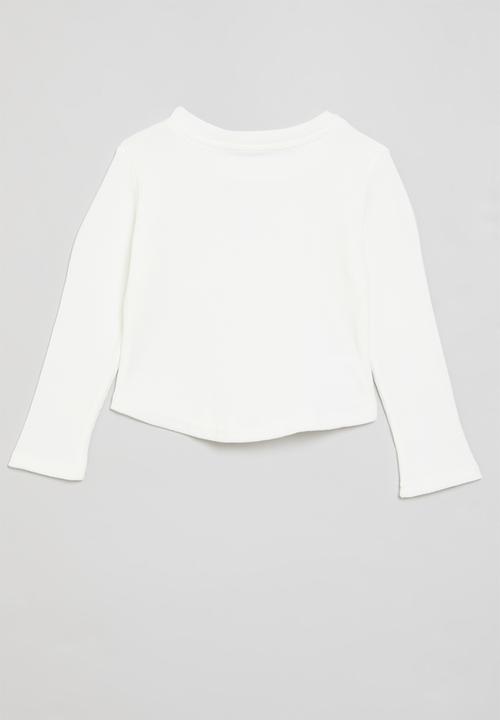 Pop Candy - Bow print tee - white