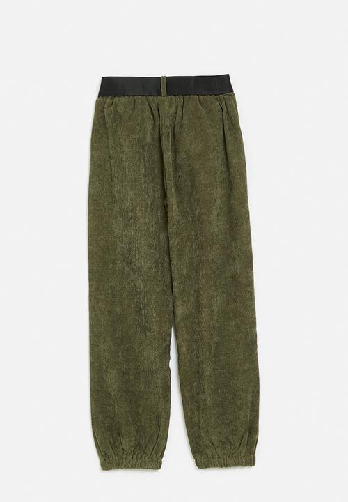 Pop Candy - Corduroy pants - olive green