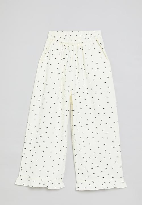 Pop Candy - Polka dot pants - white
