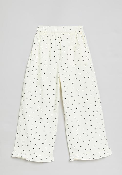 Pop Candy - Polka dot pants - white