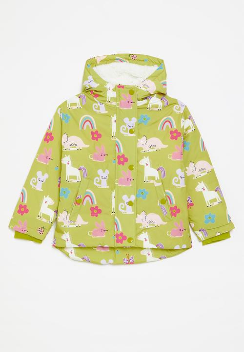Pop Candy - Printed hooded jacket - green