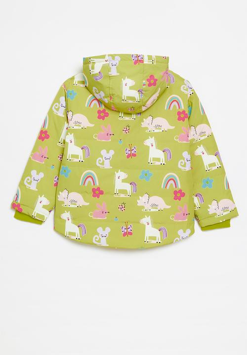 Pop Candy - Printed hooded jacket - green