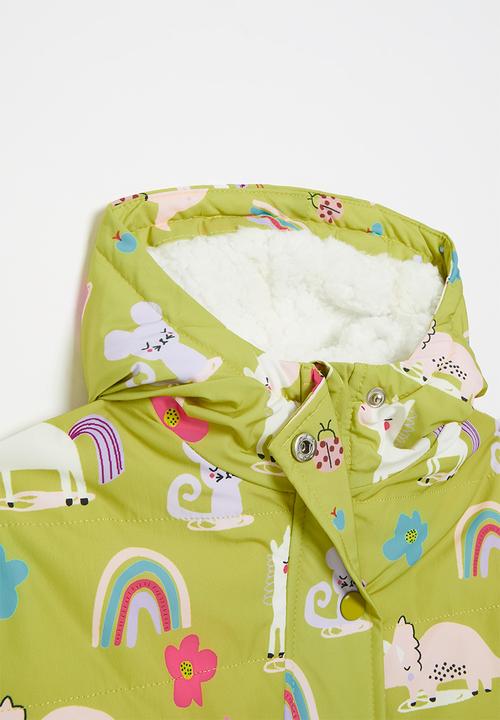 Pop Candy - Printed hooded jacket - green