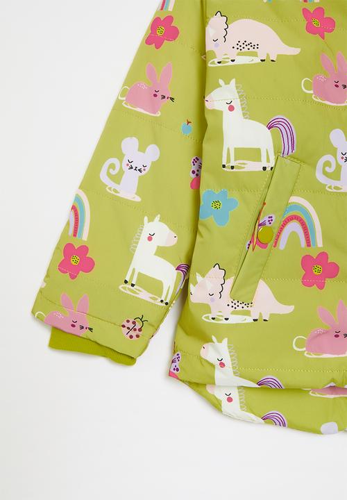 Pop Candy - Printed hooded jacket - green