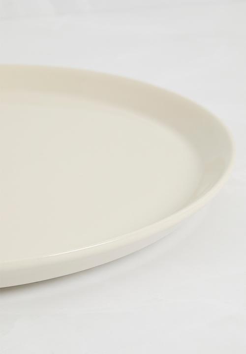 H&M - Clive big stoneware plate - White