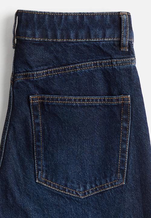 H&M - Straight turn-up jeans - dark denim blue