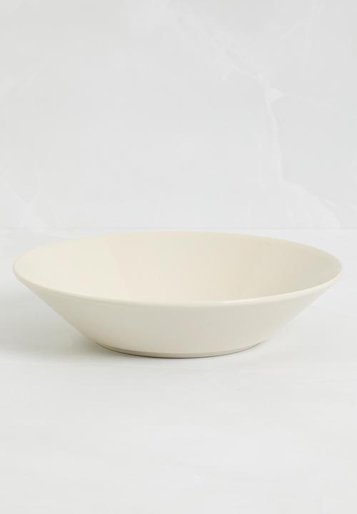 H&M - Clive deep stonewareplate - white