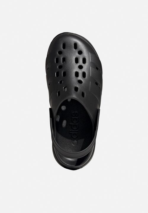 adidas Originals - Adilette clog platform - core black/core black