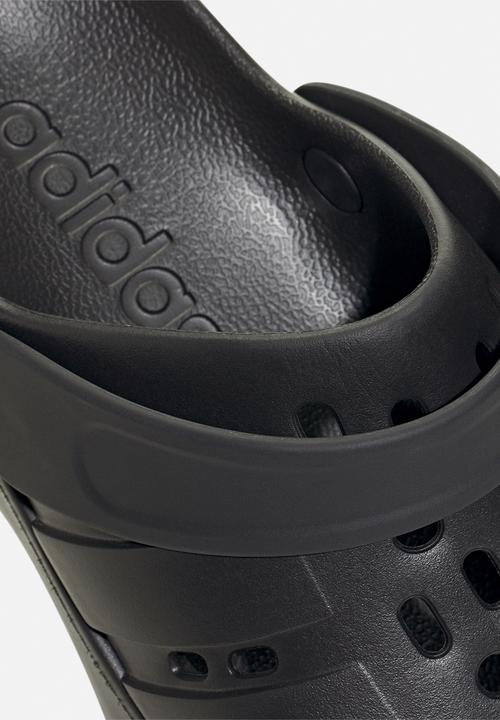 adidas Originals - Adilette clog platform - core black/core black