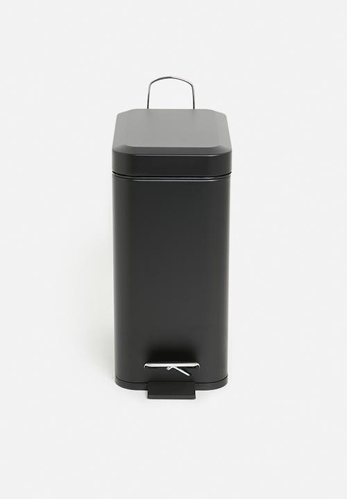 Bathroom Solutions - PEDAL BIN 5L METAL BLACK CLR