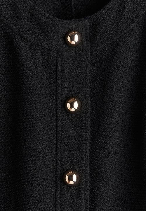H&M - Button-front dress - black