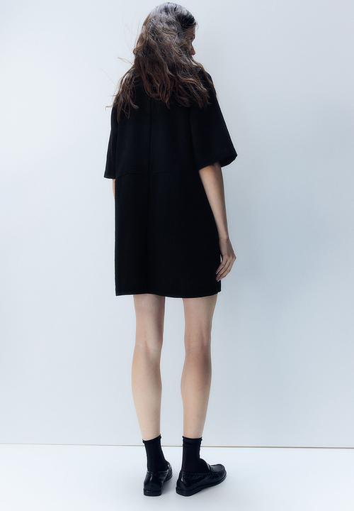 H&M - Button-front dress - black