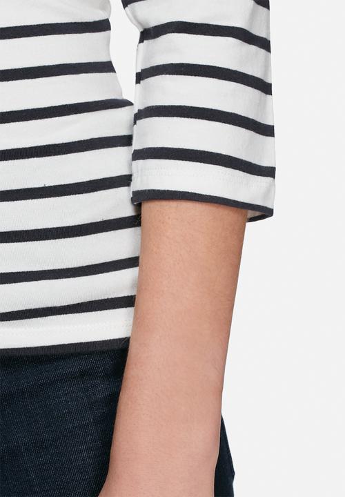 Jacqueline de Yong - Kenya stripy off the shoulder top