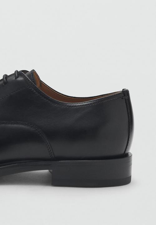 MANGO - Shoes Turin - Black Leather
