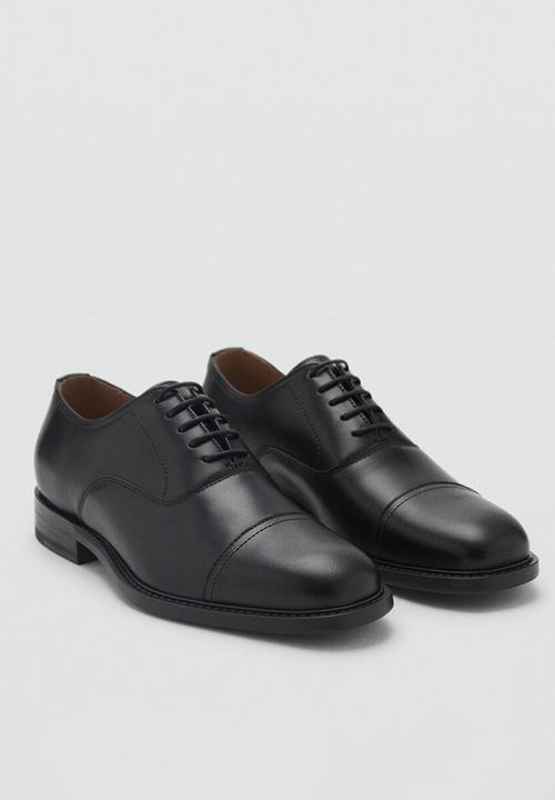 MANGO - Shoes Turin - Black Leather