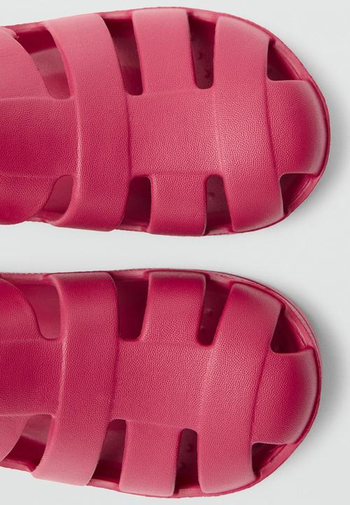 MANGO - Beach shoes poolf - medium red