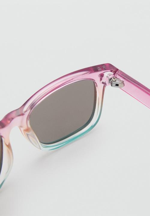 MANGO - Sunglasses rainbow - turquoise & aqua