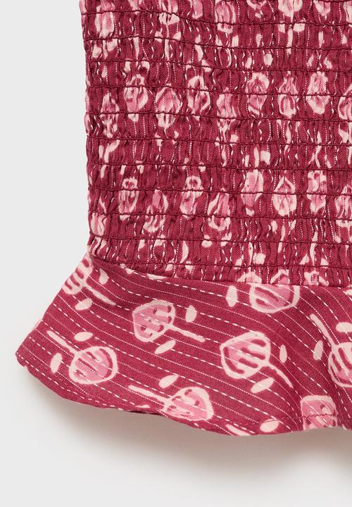 MANGO - Blouse bombai - medium red