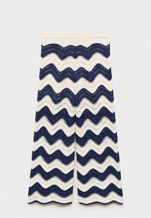 MANGO - Trousers halip - medium blue