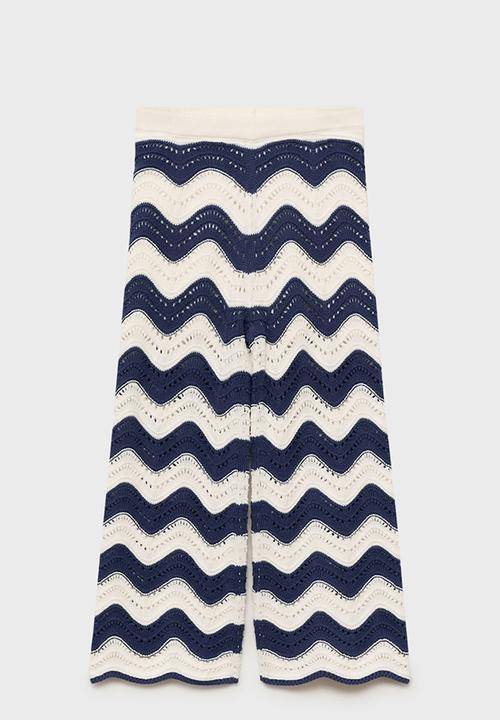 MANGO - Trousers halip - medium blue