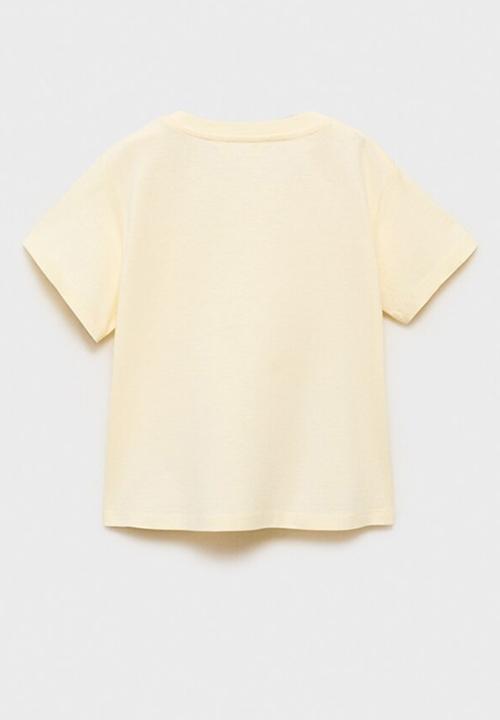 MANGO - T-shirt basicab8 - light pastel yellow