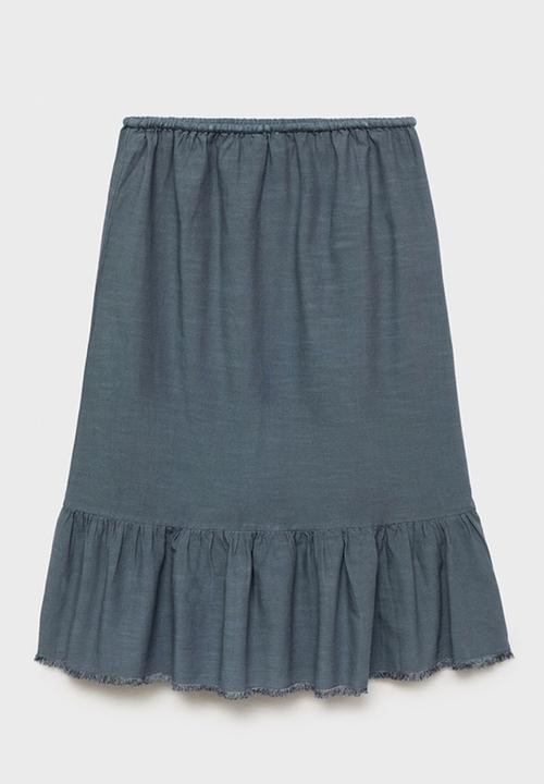 MANGO - Skirt paola - medium blue