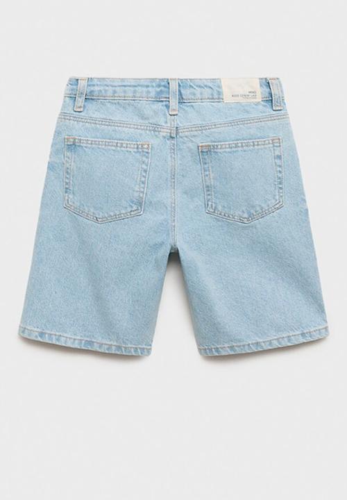 MANGO - Bermudas martin - open blue