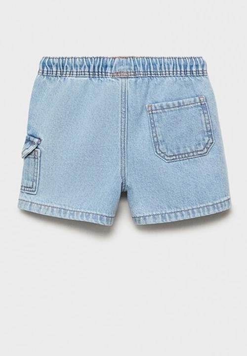 MANGO - Bermudas leo - open blue