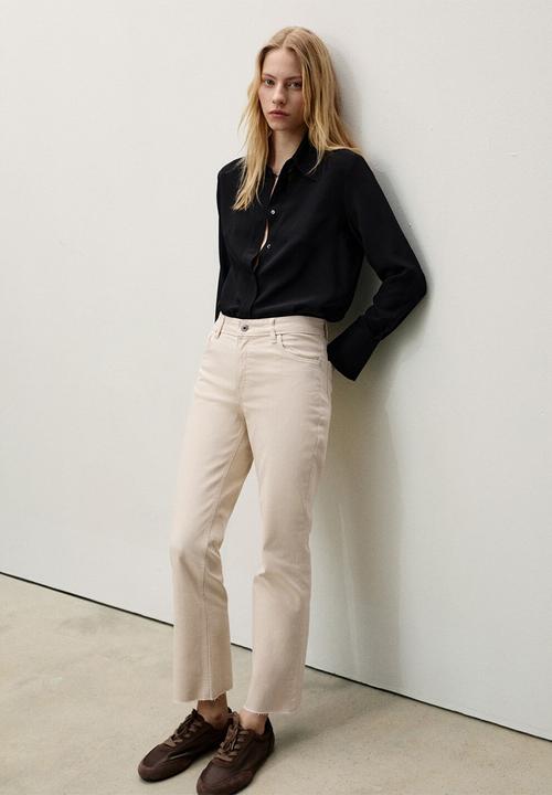 MANGO - Jeans Sienna - Light Beige
