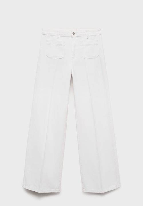 MANGO - Jeans Emma - White