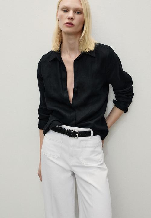 MANGO - Jeans Emma - White