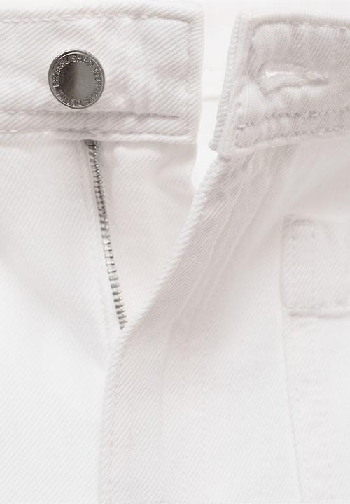 MANGO - Jeans Emma - White