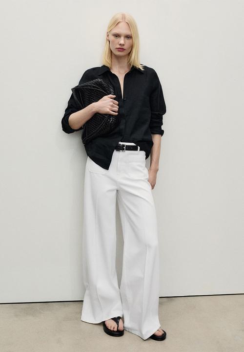 MANGO - Jeans Emma - White