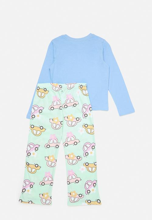 Pop Candy - Pj set -sky/cars