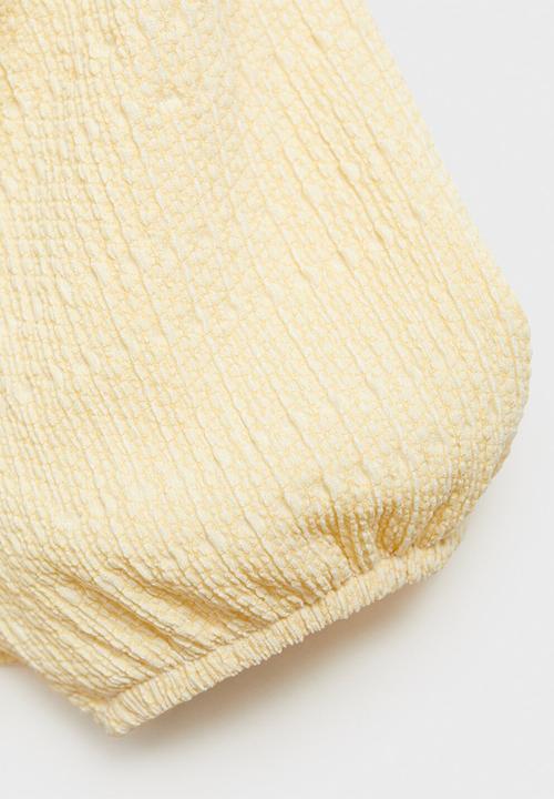 MANGO - Dress pie - light pastel yellow