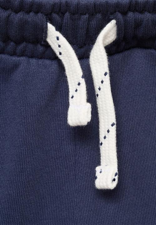 MANGO - Shorts lea - navy