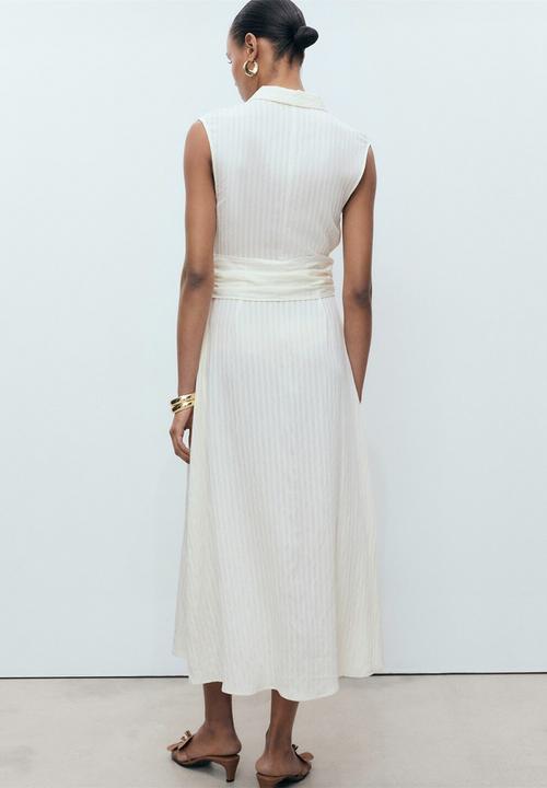 MANGO - Dress Sero - Light Beige