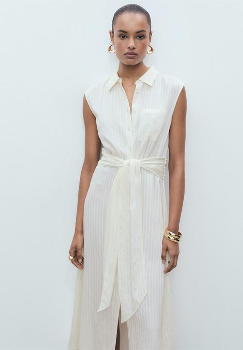 MANGO - Dress Sero - Light Beige