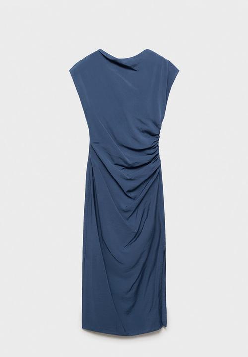 MANGO - Dress Kelly - Medium Blue