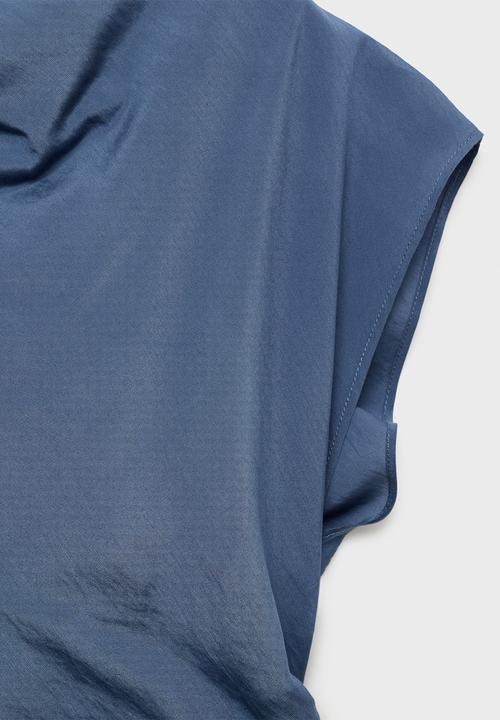 MANGO - Dress Kelly - Medium Blue